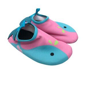 Giotto Toddler Girls Water Shoes Slip On Whale Blue Pink Size 26/27 US 8/8.5